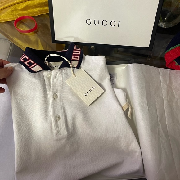 authentic💯❤️gucci❤️casual polo perfected conditions he used 2/3 time only❤️🙏 - Picture 12 of 15